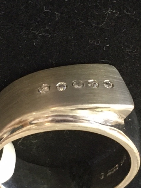Designer Ring Silber / Brilliant