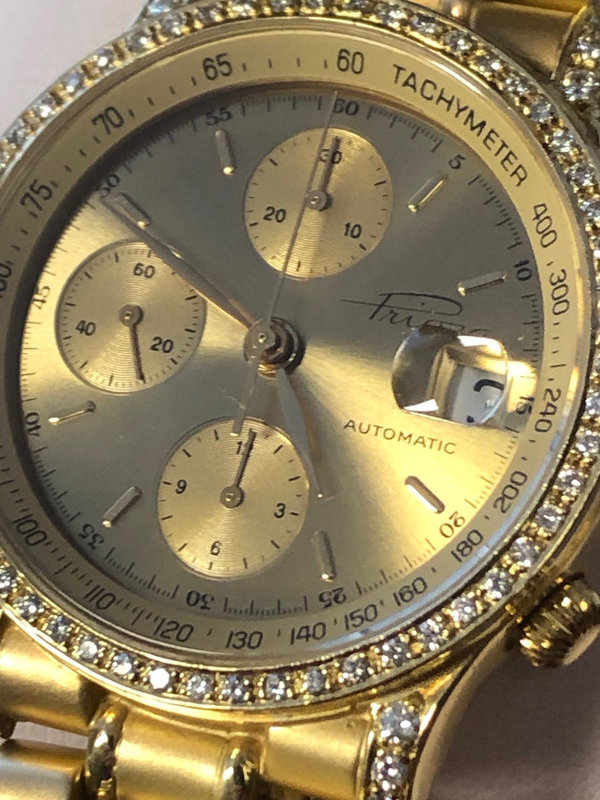 Priosa H.F.Bauer Chronograph Automatic 585/000 Gelbgold
